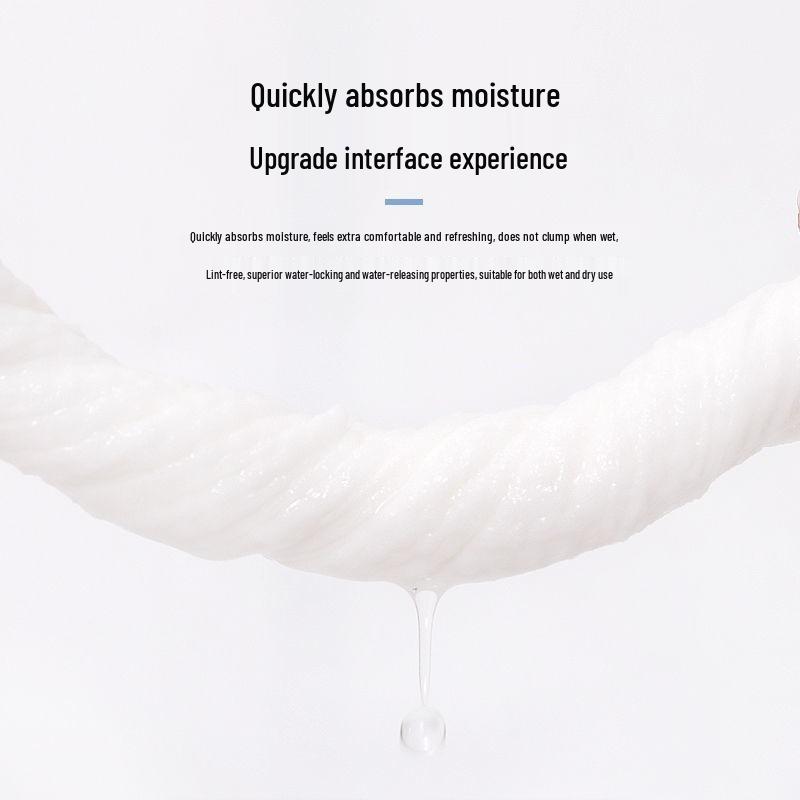 Hospital-Grade Thick Cotton Facial Cleansing Wipes - Disposable Makeup Remover Pads