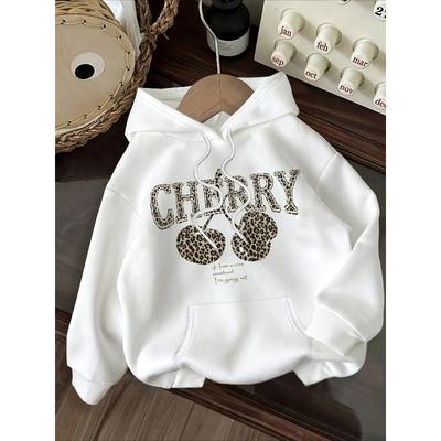 Women's Loose Casual Pullover Hoodie Street Fashion Printed Top