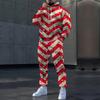 Christmas 3D Print Autumn Hoodies Pants Set Men's Sweatshirts Sweatpants Street Sportwear Two Piece Suits Tracksuit Man Clothing