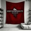 Houston Rockets Logo Artwork Threepiece Set 1 Duvet Cover 2 Pillowcase Without Core Duvet Cover And Pillowcase Bedding Set