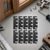 10 Pieces Door Hinge Repair Shim Coated Finish Easy to Install Hole Filler Plate for