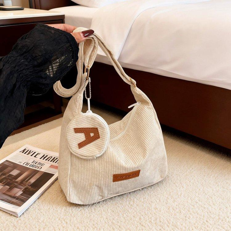 corduroy fabric Women’s Handbag 2026 New Handbag For Women Fashi Crossbody bag for women Trend Shoulder bag for women