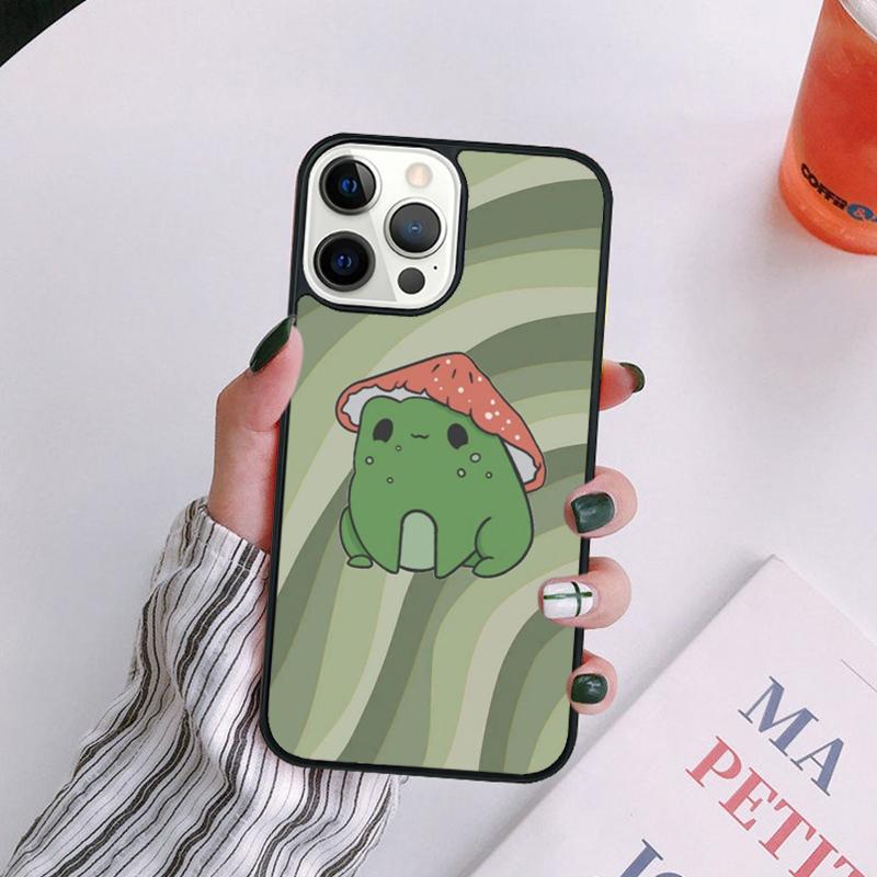Mushroom Frog Phone Case Shell For iPhone 17 Air Plus Max Cover For iPhone 17 Air 14 13 12 16Pro Max 15 11