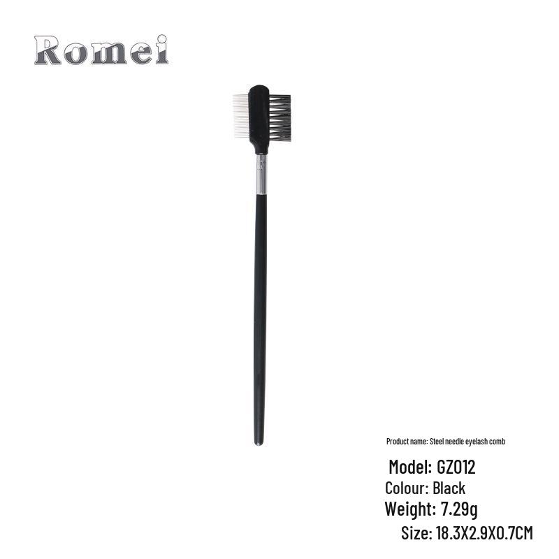 

Расческа для ресниц и бровей Romei 3-сторонней длины с двумя концами и иглами из нержавеющей стали