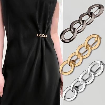 Versatile Waist Cinching Buckle for Jeans Fashionable Adjustable Detachable No-Sew Button Belt, Shrink Waistband
