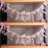 Bowknot Banner Hanging Pendant Garlands For Girls Princess Birthday Party Decor Baby Shower Wedding Party Photo Background Decor