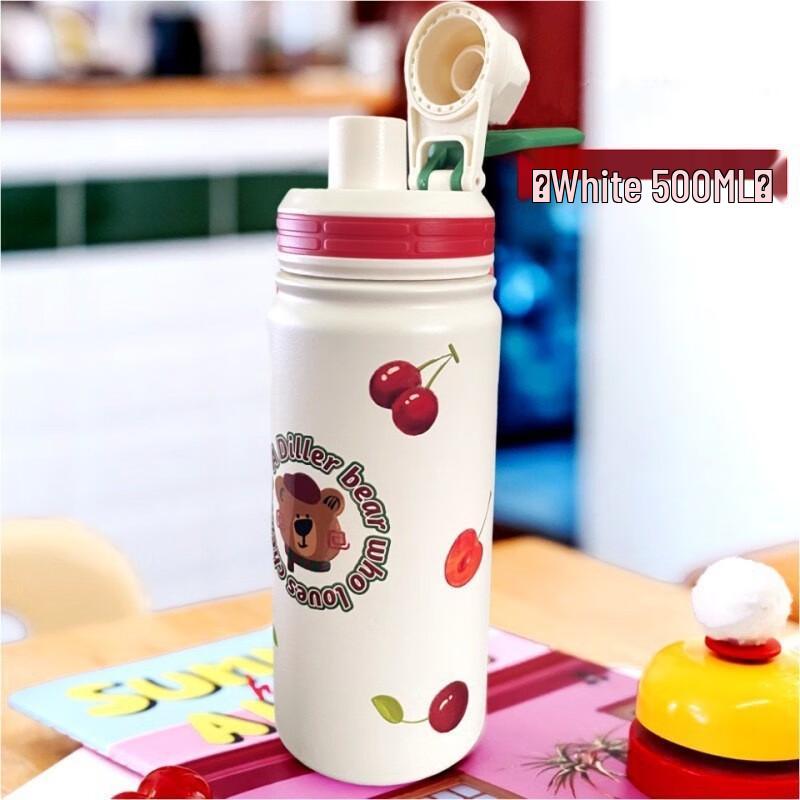 Diller Cherry Bear 500ml Stainless Steel Thermos