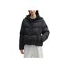 FILA Lifestyle White Series Versatile Solid Color Zipper Hooded Down Jacket Women outerwear Black F11W443904FBK