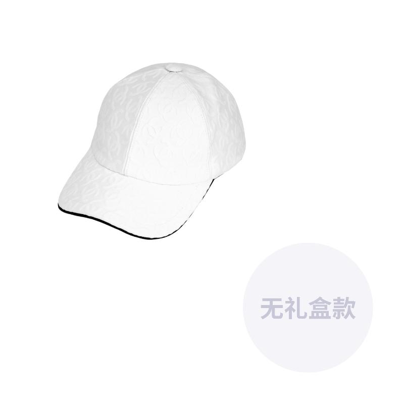 

CHANEL [25S Spring and Summer] two-color design peaked cap, same style for men and women, couple style, white
