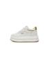 New cowhide casual shoes women's thick-soled inner height increase wear-resistant sports little white shoes women's lace-up women's shoes