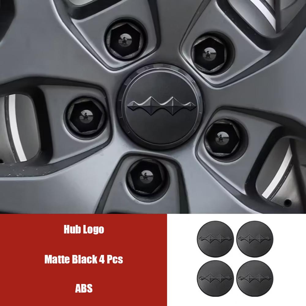 For BYD Leopard 8 Car Logo Decoration Stickers Blackened Front And Rear Logos Front And Rear Logos Modified Car Accessories