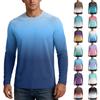 Men's UPF50+ Sun Protection Long Sleeve Shirt Stretch Fabric Lightweight Breathable Outdoor Activewear Top