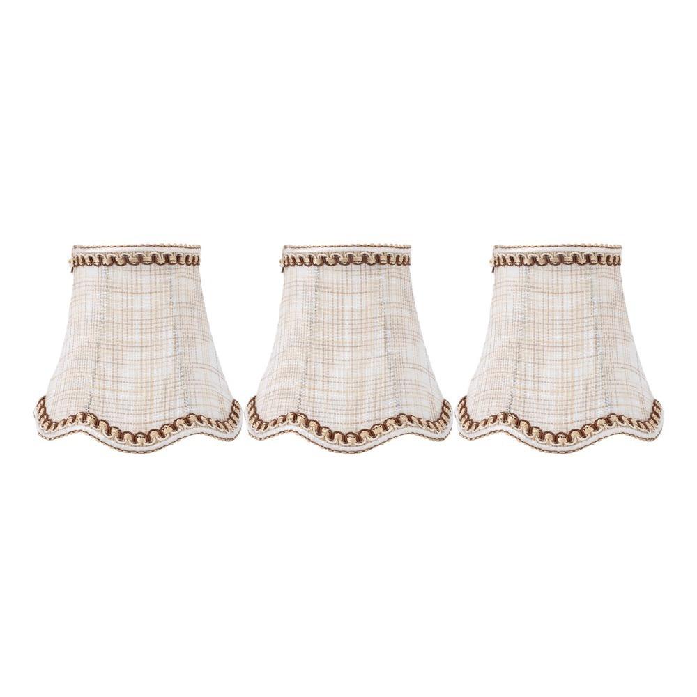 3PCS Clip On Design Lampshade Fabric Chandelier Lamp Shades Modern Small Lamp Shades  Indoor Lamp