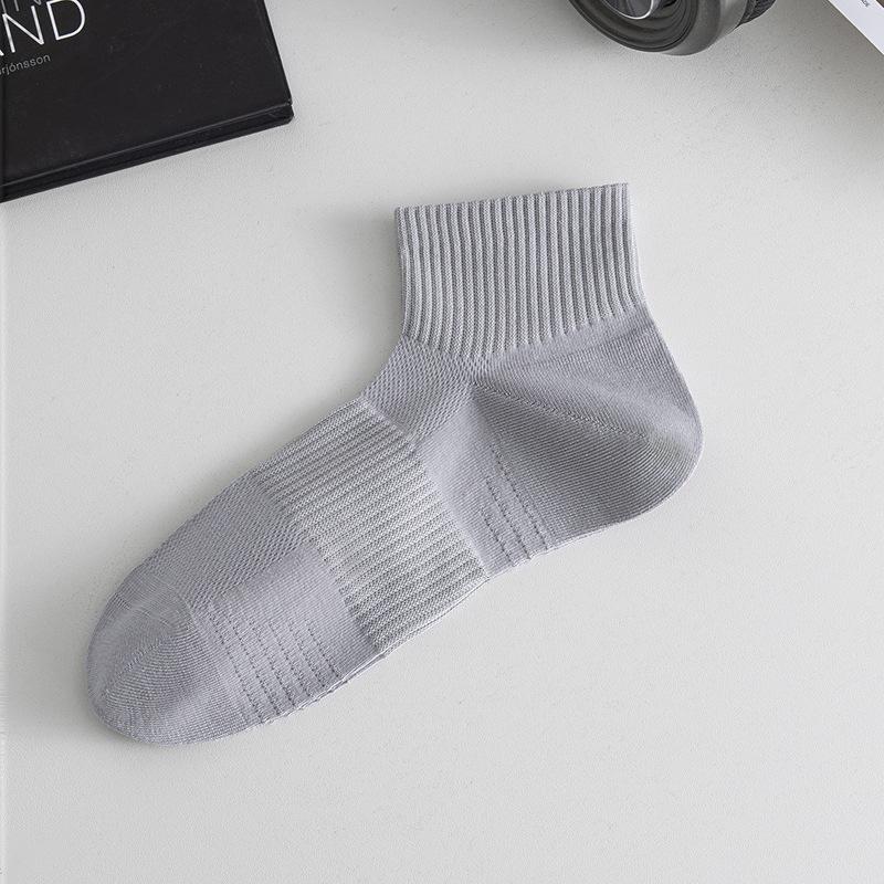 Ai Cao Essential Oil Socks, Men's, Anti Odor and Sweat Absorbing, Thin, Mesh Short Socks, Casual Sports Men's Socks