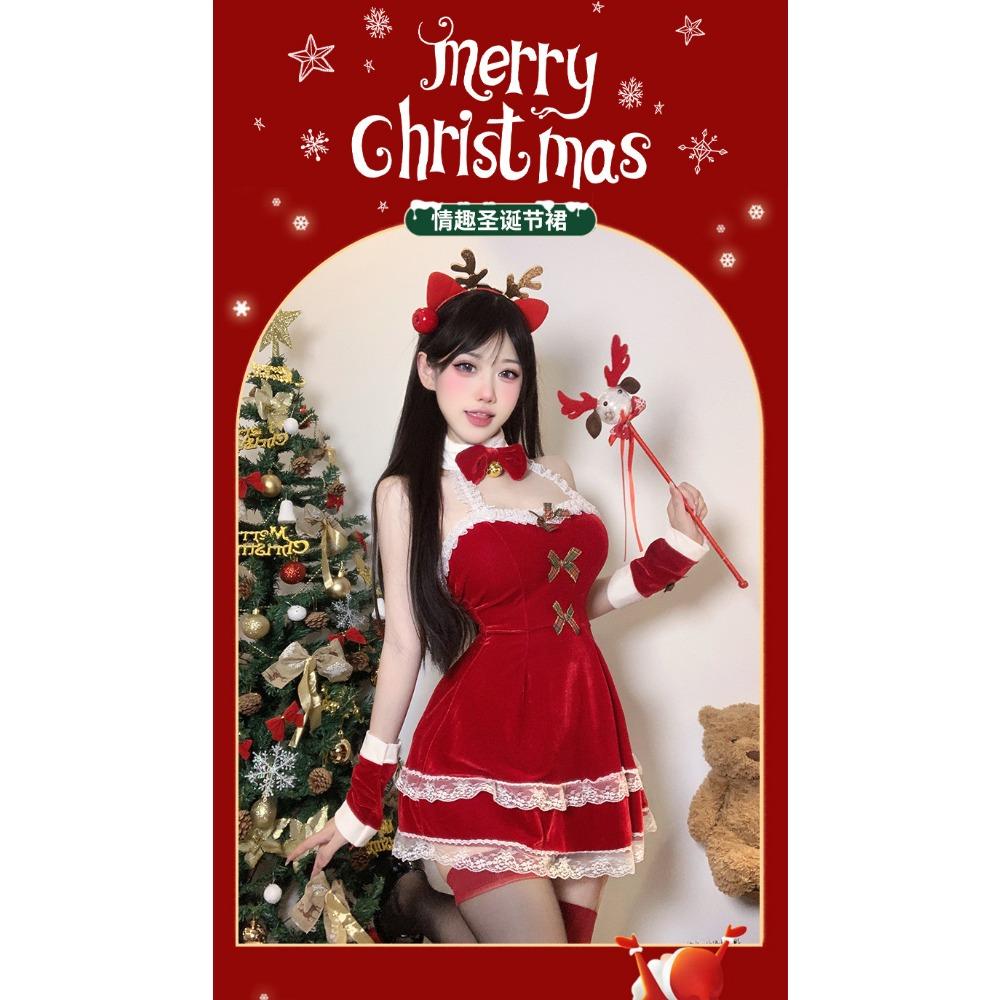 Domila's New Sexy Christmas Robe Is Hot and Free of Uniform Temptation Bedding Teasing Pajamas