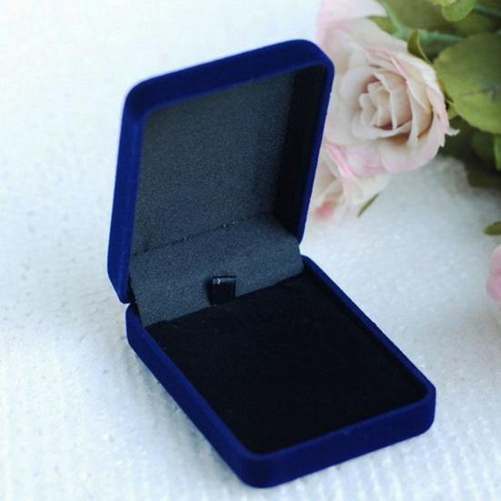 Velvet Necklace Jewelry Container Gift Display Box Ring Bracelet Storage Case