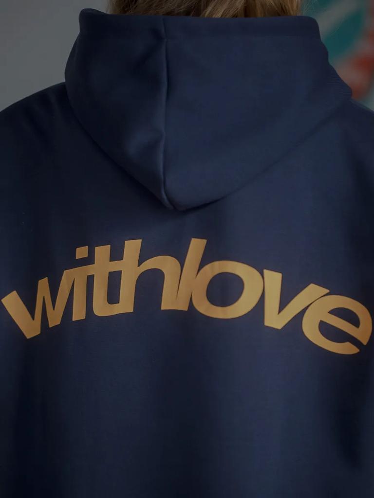 S láskou Tištěná mikina s kapucí Pánská Dámská Pár Mikina Oversized Harajuku Streetwear Tepláková souprava Dámské Pánské Oblečení