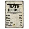 HD Tin Sign Funny Bathroom Humor Vintage Metal Wall Art Retro Toilet Decor Set