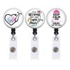 Doctors and Nurses Rotating Alligator Clip Easy-to-pull Buckle Medical Care Easy-to-pull Retractable Badge ID Buckle