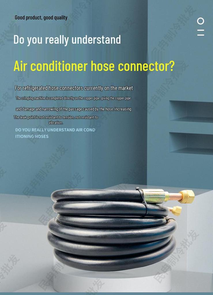 Air Conditioner Copper Connection Hose for Indoor/Outdoor Units - 1HP To 5HP Compatible, Weld-Free Design