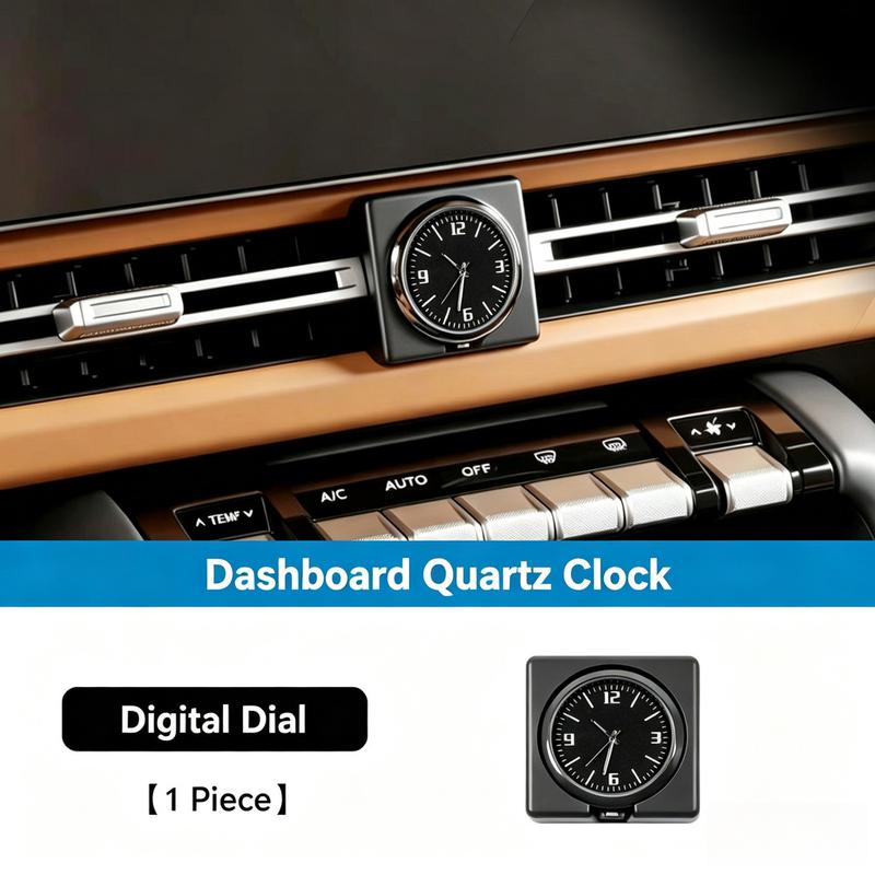 Analog Clock Accessory for V27 Vehicles Designed to Fit OEM Vent Opening While Supporting Hazard Switch Function