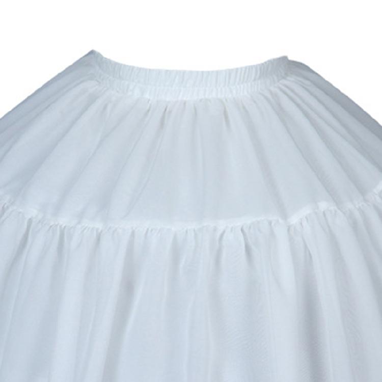 Women Crinoline Petticoat Cage White Hoop Skirt Slips for Wedding Bridal Dress