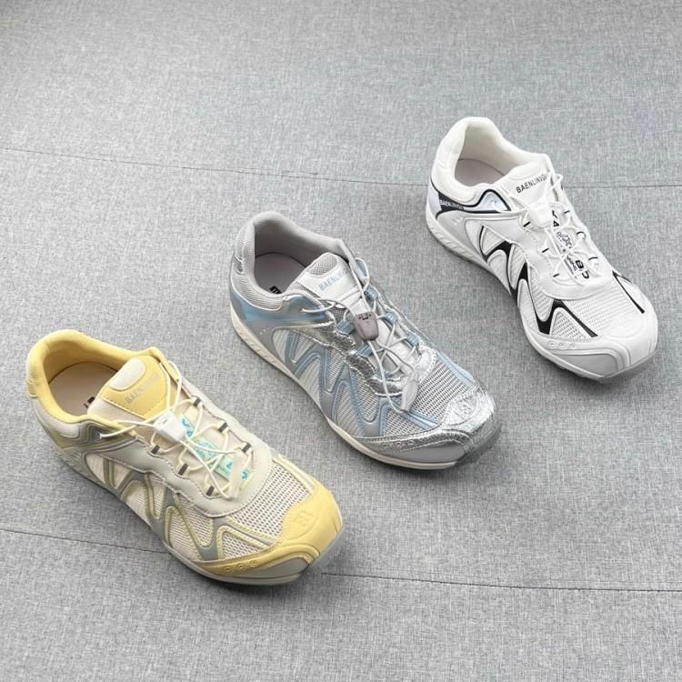 Soft leather single mesh hollow breathable non-slip sole running shoes women's new soft-sided sports and leisure shoes in summer 2025