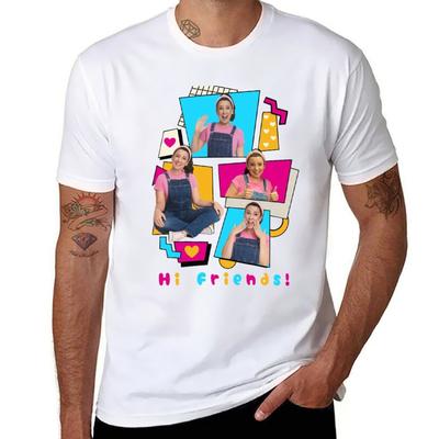 Ms. Rachel 80's Design T-Shirt T Shirts for Man Slim Fit T Shirts Cotton 100% T-Shirt