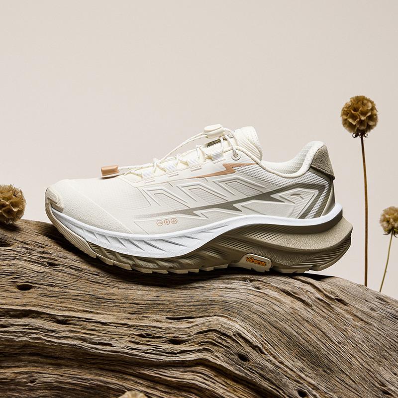 Anta Explore 2 Comfortable Stylish Shock Absorbing Durable Lightweight Low Top Trail Running Shoes Women sneaker White Brown 922445588-2