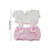 Pretend Play Cotton Doll Costume Fashion Clothes Collection with Top Overalls Garment for 10cm Plush Doll Dressingup