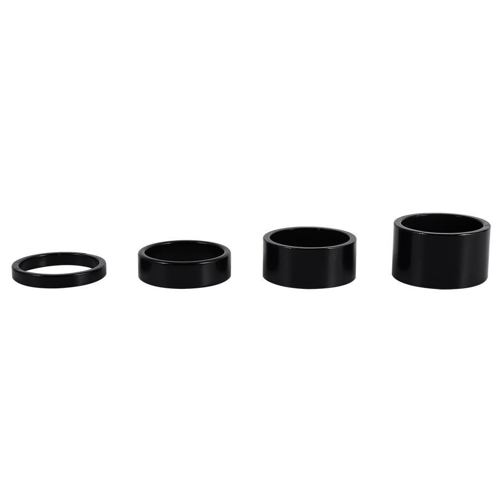 4 Colors 4Pcs Set 5mm 10mm 15mm 20mm Aluminum Alloy Headset Spacer Bike Front Stem Fork Washer