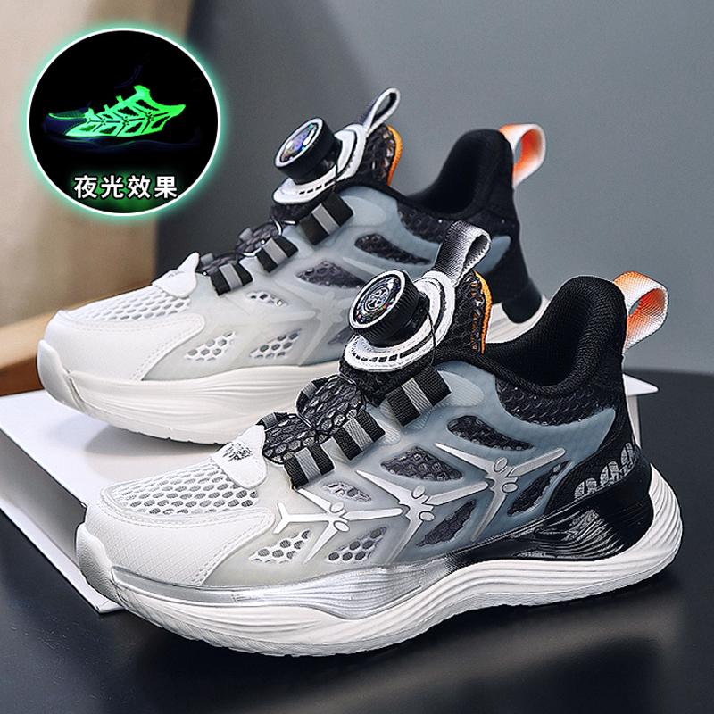 Boys shoes sneakers spring and autumn 2025 new spring mesh breathable children's basketball shoes older children and teenagers