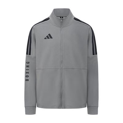 adidas Giacca a Righe Casual Versatile Retro Classica Serie Boxe 3-Strisce Giacca Unisex Grigio Scuro CLTR02NHJB-GYB