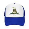 Individuelle Gadsden Flagge 'Don't Tread On Me' Baseballkappe Unisex Damen Personalisierbar Verstellbar Truckerhut Sport Snapback Papa Hüte