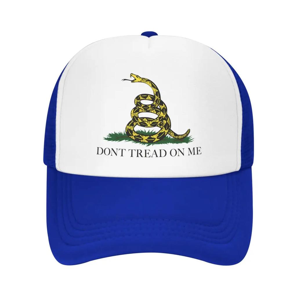 Individuelle Gadsden Flagge 'Don't Tread On Me' Baseballkappe Unisex Damen Personalisierbar Verstellbar Truckerhut Sport Snapback Papa Hüte