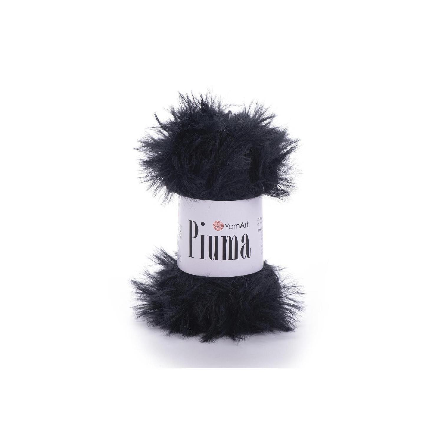 

Piuma - Hand Knitting Yarn Black-4420 чорний