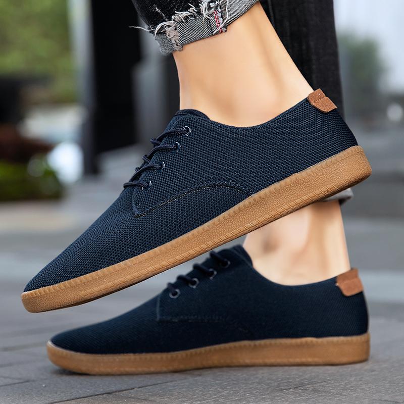 Fashion Fujeak Plus Size 46 Casual Wide Barefoot Shoes Anti Slip Men's Sneakers Minimalist Walking Shoes Ultralight Breathable Footwear