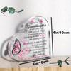 "To Our Granddaughter" Message Acrylic Tabletop Sign - Modern Floral & Butterfly Design, Perfect for Home Decor, Floral Butterfly Design, Nurserie