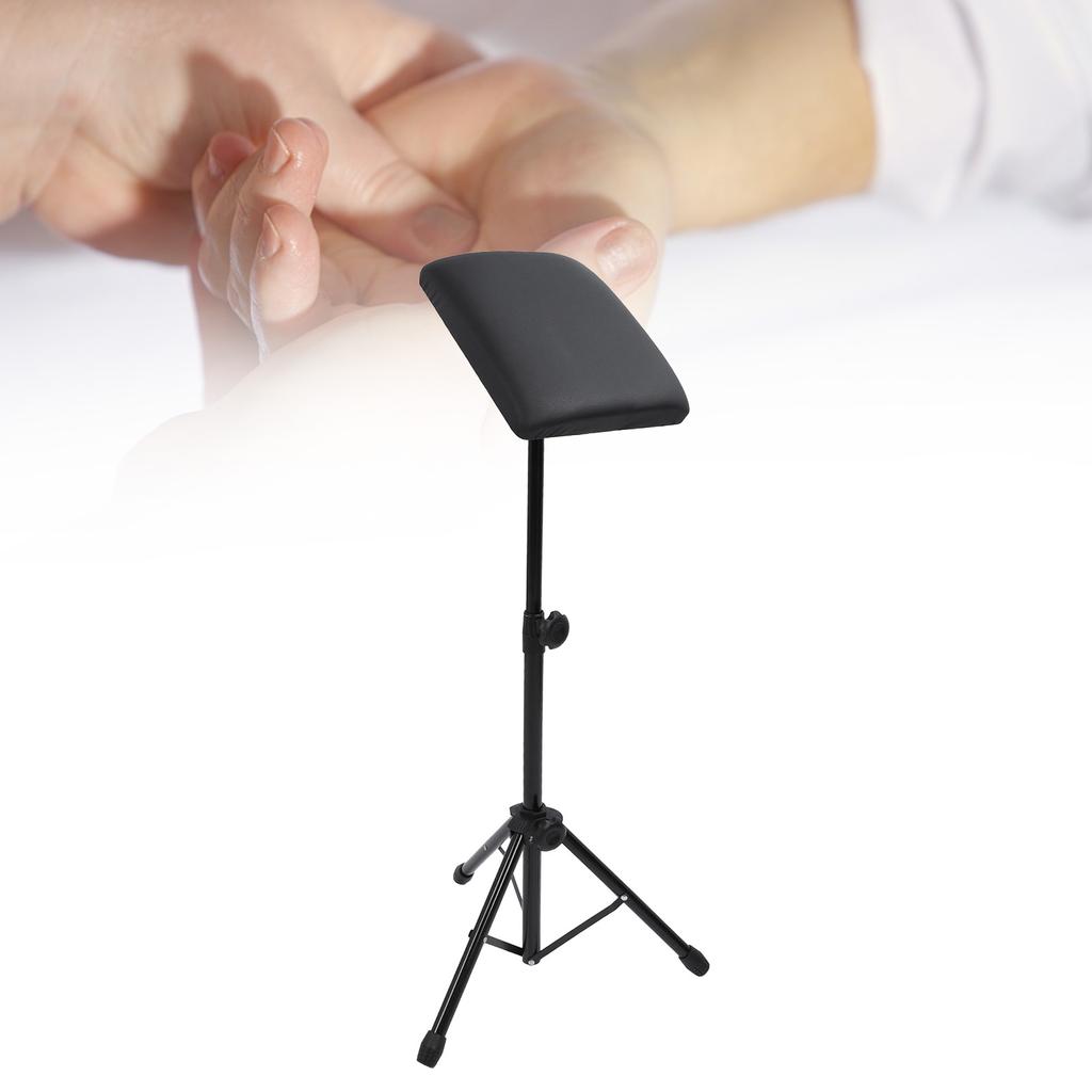 Portable Tripod Armrest Stand Adjustable Height Professional PU Leather Armrest Tripod Stand for Massage Acupuncture