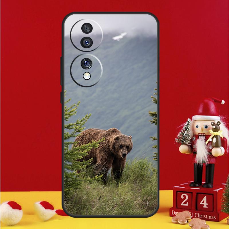 Grizzly Bear Case For Honor X8a X9a X7a X6a X6 X7 X8 X9 X8b X9b 90 70 50 Magic 5 Pro Magic 6 Lite Cover