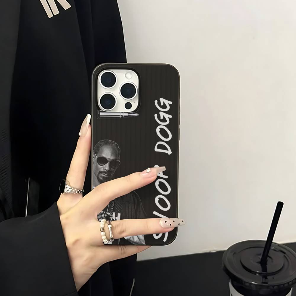 S-Snoop Singer Dogg Phone Case For IPhone 11 12 13 14 15 16 17 Pro Max PLUS Pro Wave Corrugated Silicone Case