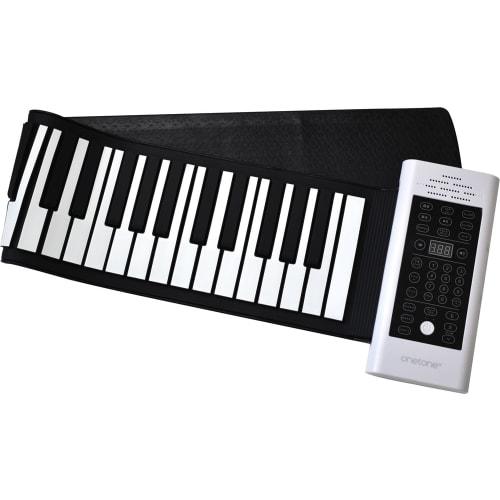 ONETONE One-Tone Roll-Up Piano (OTRP-61) with 61 Keys, Built-in Speaker, Rechargeable Battery, Transpose Function, USB-MIDI Support, Sustain Pedal, US