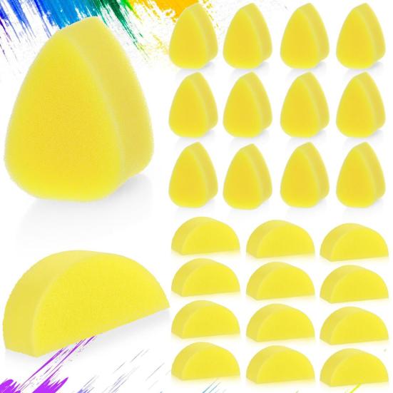 20 Pcs Sponge Brush High Density Makeup Sponge for Adults Kids