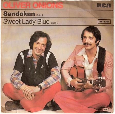 

7inch Record OLIVER ONIONS Sandokan Sweet Lady Blue PB6091 RCA Victor 1976 Germany Rock Used