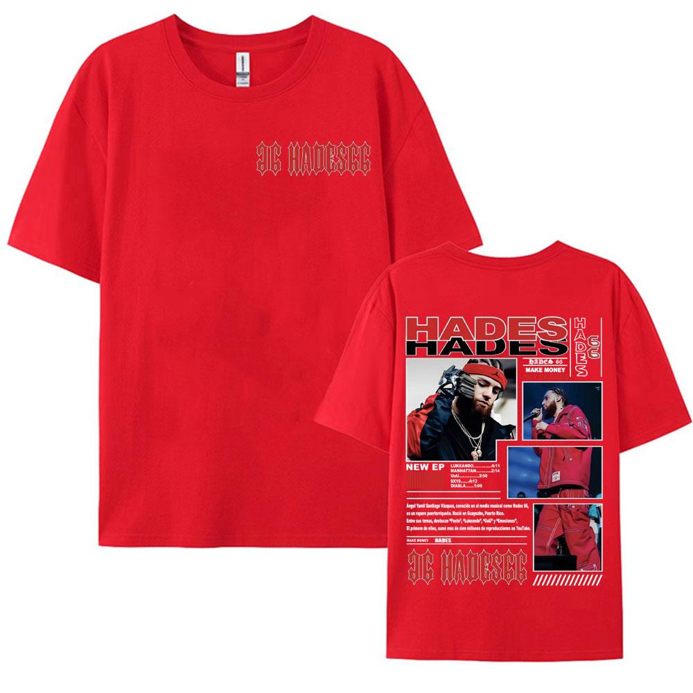 

Rapper Hades 66 Make Money Not Friends 2025 Tour Graphic T Shirts for Men Women Vintage Hip Hop Street Short Sleeve Tshirt Tops S