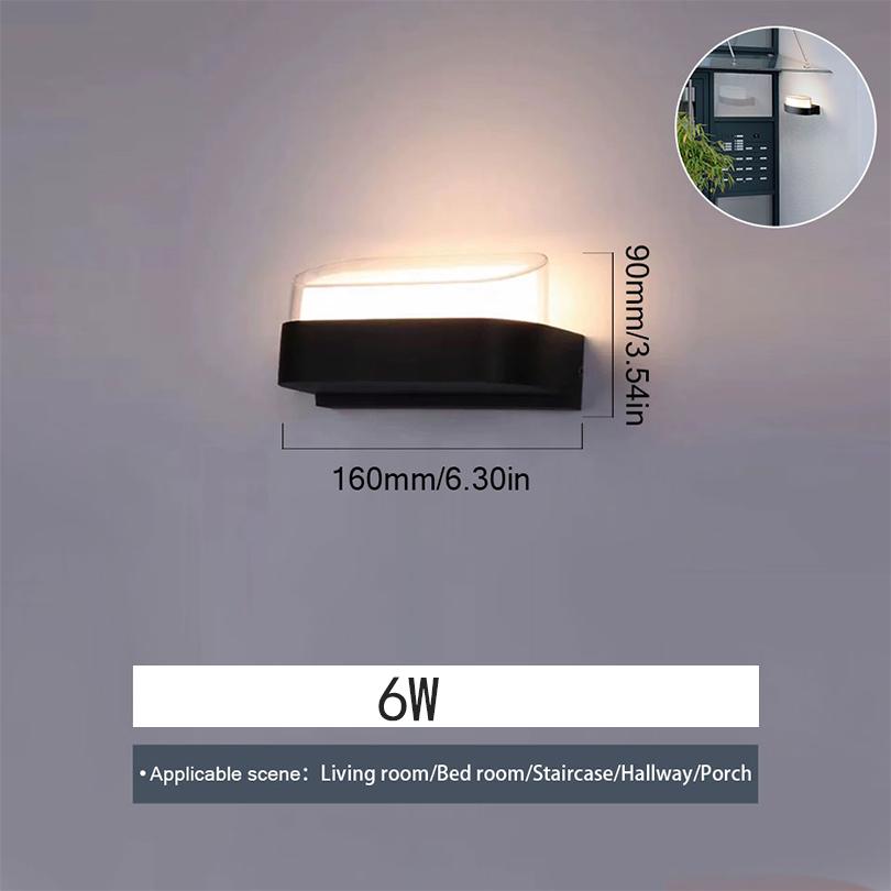 LED Wall Lamp Waterproof IP66 Motion Sensor Wall Light Indoor Outdoor Light Porch Lights Balcony Garden Lights Outdoor Wall Lamp
