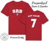 Serbien SRB T-Shirt 2024 Personalisierter Name und Nr. Erwachsene Kinder Baby, Fußball Euro