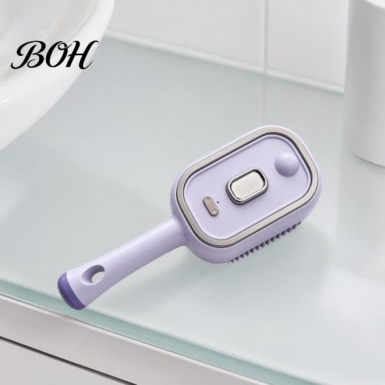 Electric Hair Comb Steam Brush with Essence & Measuring Cup, Rechargeable Anti-Static Scalp Static Reducing Massager Spray Brush, Frizz Control
