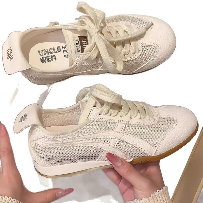 Flat Bottom Inner Height Increase Mesh Breathable Women's Summer New Soft Bottom Versatile Casual Sports Shoes