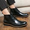 Men's high-top leather shoes Classic autumn and winter styles Work Business Office Outdoor Fashion Street Boots